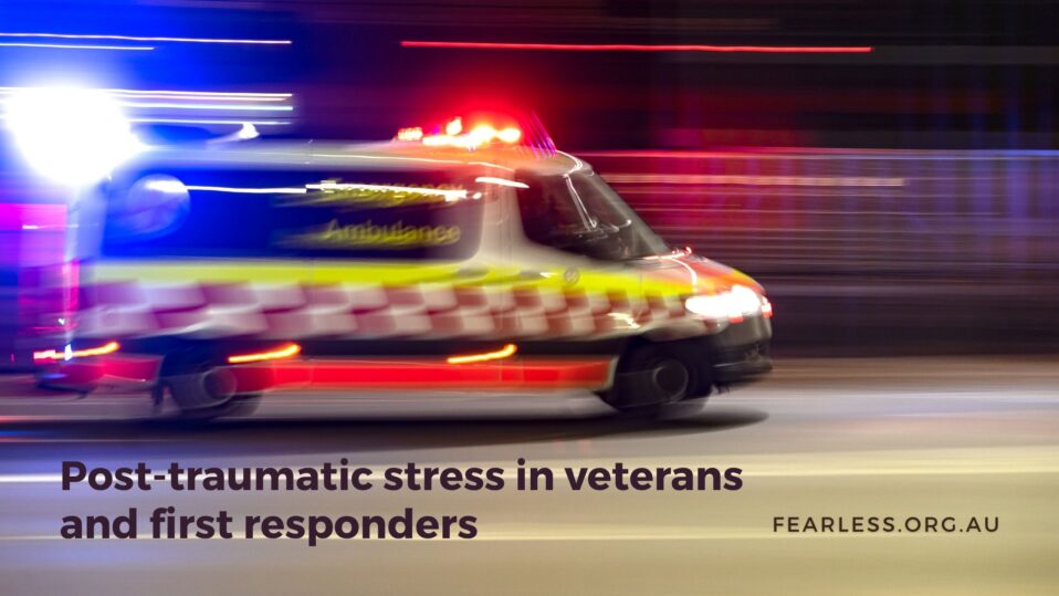 Post-traumatic stress in veterans and first responders after the uniform comes off